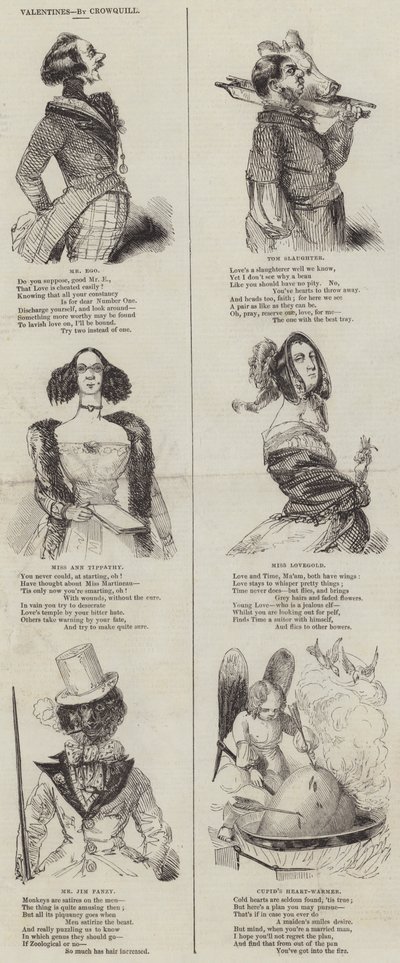 Valentines by Alfred Crowquill